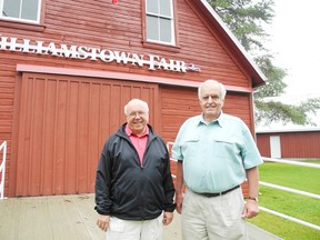 Williamstown Fair president Rick Marvell and director Ron Eamer are ready to welcome thousands of visitors to the fairgrounds.
Staff photo/CHERYL BRINK
