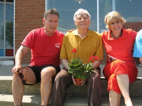 Photo supplied to The Sudbury Star
Sitting in Kagawong this fine summer day with Prof. Wayne Hunt, Mayor Aussie Hunt and Billings Postmaster Michael Hunt, as they kindly tease the author, their longtime friend of 23 years, about "constantly learning Canadian ways."
