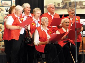 The Sanderson Army provided musical entertainment Sunday during the closing ceremony of the Vulcan centennial celebration at the Cultural-Recreational Centre.