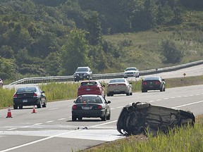 Fatal rollover on Highway 403 in Brantford