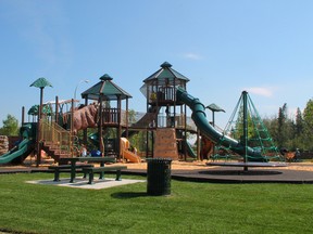 Kids took advantage of the playground at Rotary Park as soon as it opened on Friday, Aug. 2.
Johnna Ruocco | Whitecourt Star