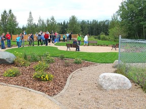 The opening of the Fort Assiniboine Beauty Park during the Woodlands County Agricultural Services tour on Wednesday, July 31.
Johnna Ruocco | Whitecourt Star