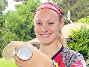Simcoe native Kelsey DePaepe brought home silver and bronze medals from the World Nations Championships where she competed as part of Canada's U24 women's dragon boat team in late July. (EDDIE CHAU Times-Reformer)