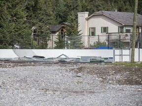 The Town of Canmore has not yet decided if the Cougar Creek multi-use facility will be reconstructed following heavy damage from June's flood.