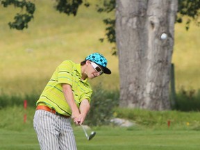 KASSIDY CHRISTENSEN NANTON NEWS/QMI AGENCY Jack Mackinnon from Calgary got his first hole in one at the Sun Junior Golf Tour July 30 held at the Nanton Golf Club.