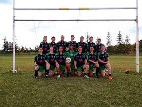 The Fort McMurray Shamrocks team poses after finishing in second place at the Western Canadian Championships this past weekend in Edmonton. The team will travel to North American Championships in Cleveland at the end of the month.  SUPPLIED PHOTO