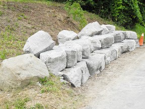 Norfolk County will ask a property owner on Regent Street in Port Dover to removed a number of rocks located on county property. (SARAH DOKTOR Times-Reformer)