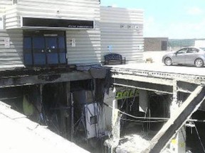 A portion of the roof collapsed at the Algo Centre Mall in Elliot Lake.