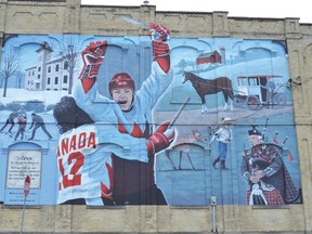 The Paul Henderson Mural in Lucknow on Ross Street just off of Campbell Street.