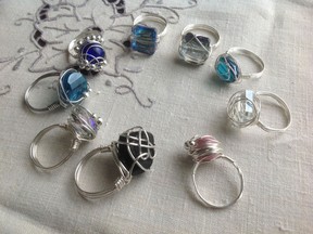 Artful Hands is set for Aug. 10-11 at the Davidson Centre. Various types of art, including wire wrapped rings by Lise Pomeroy will be showcased. (ALANNA RICE/KINCARDINE NEWS)