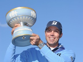 Matt Kuchar celebrates his victory at World Golf Championships - Accenture Match Play in February. (Getty Images/AFP)