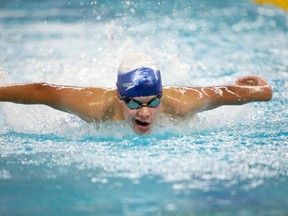 Wetaskiwin Olympian Austin Jerke swam a perfect season this year, earning a gold medal in every event he participated in.
