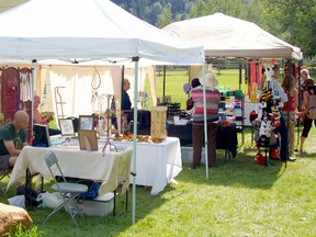 Vendors set up shop during Historic Dunvegan's annual Fresh Air Market over the August long weekend. DANIELE ALCINII/FAIRVIEW POST/QMI AGENCY