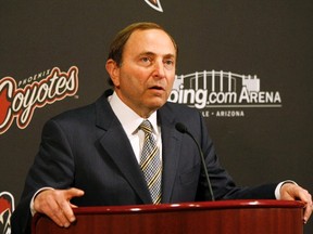NHL commissioner Gary Bettman says Phoenix will host the NHL all-star game  "at some point" in the near future. (REUTERS)