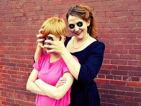 Grande Prairie’s Kayla Gorman (right) plays the Other Mother while Laena Anderson is Coraline in Impossible Mongoose Productions Fringe presentation of Coraline the musical. (Supplied)