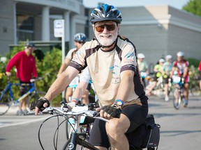 A cyclist makes his way through last year's Great Waterfront Trail Adventure. The event is a 600 km ride through Southwestern Ontario that's scheduled to pass through Port Stanley on Aug. 15. (Submitted photo/Times-Journal)