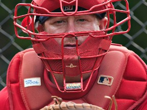 Veteran catcher Wayne Forman says this year's Red Sox team is the "most talented" that he's been on. (Brian Thompson, The Expositor)