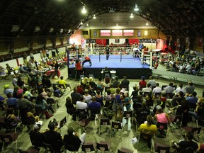 A few hundred people showed up at Mike Rodden Arena in Mattawa July 27 for the second running of the 11-fight Quest for the Voyageur Title Thai boxing event run by Action's School of Fitness and Arts.