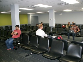 Passengers wait at the Fort McMurray airport in this 2012 Today File Photo.