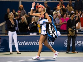 Poland’s Angieskwa Radwanska gave Serena Williams the toughest match that she has faced at the Rogers Cup. (REUTERS)