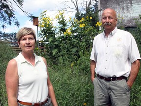 Cathy (left) and Bryan Gilvesy of Y U Ranch have been award a Premier's Innovation Award. (JEFF TRIBE/Tillsonburg News)