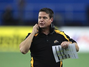 The Bombers officially announced Monday that ex-Ticat head coach Marcel Bellefeuille has been hired as an offensive assistant. (REUTERS FILE PHOTO/Christinne Muschi)