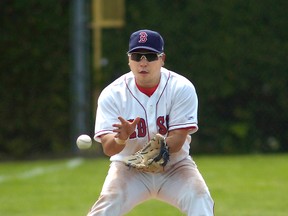 Sox third baseman Hyung Cho is leaving Tuesday to help coach the Canadian national junior team in Taiwan. (Expositor file photo)