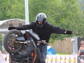 Engines roared and rubber was burned as the "EH" Team riders from Latimer Stunts entertained crowds at the InterPlay Street Stunt Zone this weekend. AMANDA RICHARDSON/TODAY STAFF