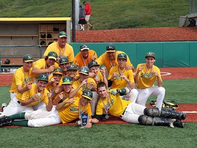 The Sherwood Park Bantam AAA Athletics are off to Ontario for the national championships after an upset victory over the Okotoks Dawgs in the recent provincial championships. Photo supplied