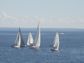 About 35 participants in 12 boats took part in the Endurance Challenge  on August 10. The longest leg of the race was from Garnet Beach to Horseshoe Bay. Jordan Small/Cold Lake Sun