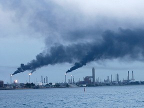 Black clouds billowed across Chemical Valley after a massive power outage sent much of Ontario and eastern U.S. back to the dark ages in August 2003. The collapse of the power grid was the largest in North American history.