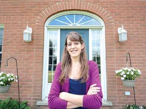 University of Waterloo student Lindsay Kroes, who lives in the Amulree area northeast of Stratford, is author of Gather by the Avon: The Stratford Story Project. The 250-page book captures the historical stories of 50 Stratford seniors between the ages of 70 to 98 years. (SCOTT WISHART The Beacon Herald)