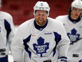 Maple Leafs sniper Phil Kessel (pictured) was joined by his brother, Blake, at a workout on Tuesday. (Toronto Sun/Files)
