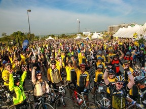 PHOTO COURTESY OF THE ENBRIDGE RIDE TO CONQUER CANCER. The Enbridge Ride to Conquer Cancer hosted its fifth annual ride this past weekend, raising some $7.5 million