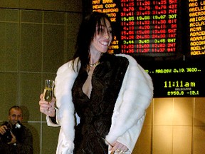 Hollywood Madam Heidi Fleiss poses for photographers at the Australian Stock Exchange in Melbourne, May 1, 2003. (REUTERS FILE)