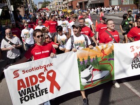 The national Scotiabank AIDS Walk for Life in Toronto raises much-needed funds for the AIDS Committee of Toronto (ACT). QMI AGENCY