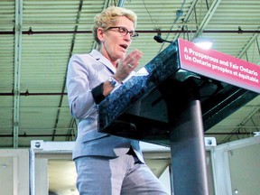 During a stop in Brockville Monday to announce new funding, Premier Kathleen Wynne also discussed the casino privatization process, and said that municipalities should consult residents before making a decision.
Thomas Lee/QMI Agency