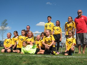 Tillsonburg Minor Soccer's Allen Professional Group - People Bank (Talentcor) U9 girls. CONTRIBUTED PHOTO