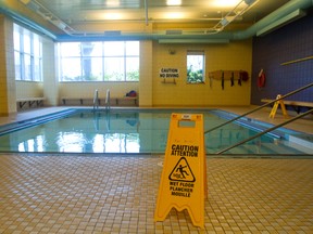 St. Joseph's Health Centre hydrotherapy pool. (MIKE HENSEN, The London Free Press)