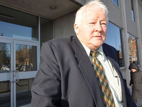 Clifford Miracle outside Belleville courthouse in 2011.