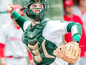 Catcher Larry Balkwill of Chatham played four years at Siena College. (Photo courtesy of SienaSaints.com)