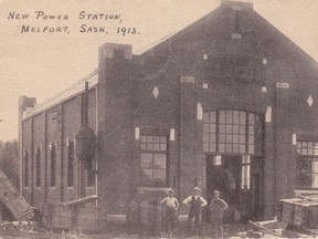 The Melfort Power Station as it appeared in 1913.
