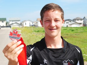 LOGAN CLOW/DAILY HERALD-TRIBUNE 
15 year-old Grande Prairie resident Zechariah Pilgrim recently competed at the National Championship Festival in Vancouver with Team Alberta’s U-16 Men’s rugby squad. The team defeated Team BC2 35-12 to win silver.