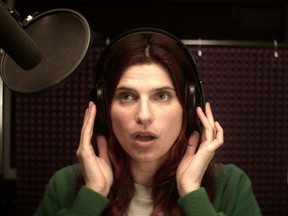 Lake Bell stars as a voice coach in the comedy In A World, which she also wrote and directed.