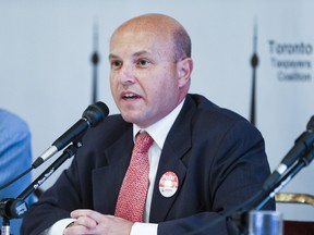 Toronto Councillor Peter Milczyn during an Etobicoke-Lakeshore byelection debate. (Ernest Doroszuk/Toronto Sun)