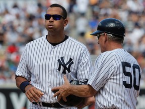 A new report suggests people in Alex Rodriguez's the inner leaked documents in February that named two fellow baseball players in the Biogenesis doping scandal. (Ray Stubblebine/Reuters)