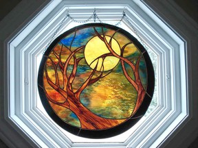 The 9th annual Ripley Artisans Festival is set for Aug. 17-18. Artisan Rinka Smallwood's work will be showcased, including the 'Harvest Moon' stained glass piece. (SUBMITTED)