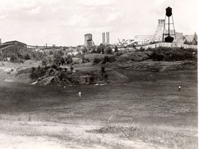 The Hollinger Golf Course, as it appeared in 1936. The Hollinger Mine started work on the nine-hole course in 1919. A new 18-hole course was opened in 2001, and  the original course continued to operate until 2007.