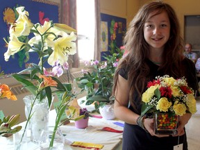 Young gardener Abby Ollila took home the prize for top floral arrangement at the 2013 Timmins Horticultural Society Summer Flower and Vegetable Show, which was held this past Saturday at the Covenant United Church.