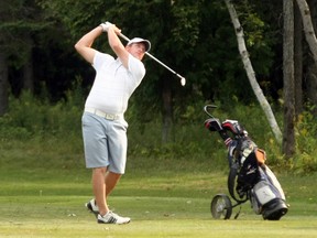Laurentide member Shawn Lavigne won his first Goulard Men's Invitational Sunday in Sturgeon Falls with a seven-over two-day total of 147.